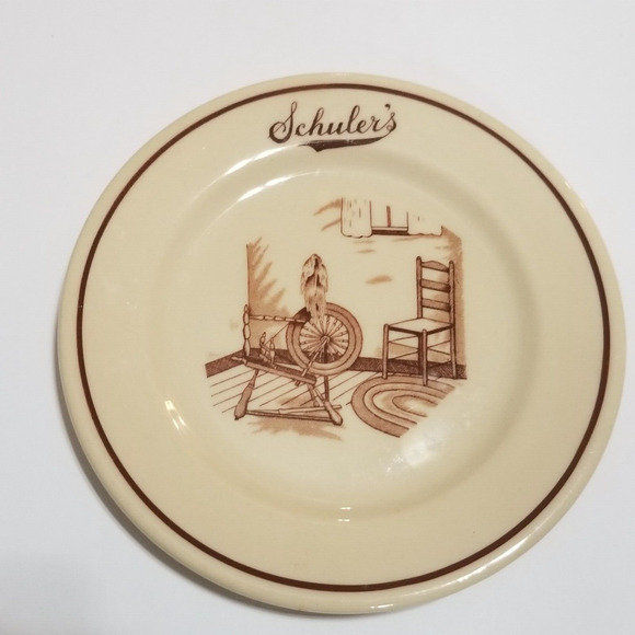 IROQUOIS vintage china Syraquse NY from Schulers restaurant dessert plate - Picture 1 of 6